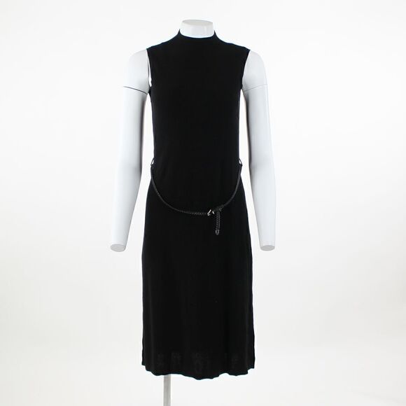 Anne Klein Belted Dress Anne Black - Picture 2 of 5